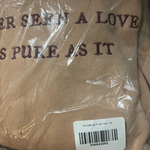 Taylor Swift Never Seen a Love as Pure as it Embroidered Hoodie evermore - Picture 3 of 4